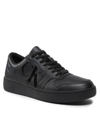 Calvin Klein Jeans Sneakers Cupsole Laceup Basket Low Poly YM0YM00428 Negru