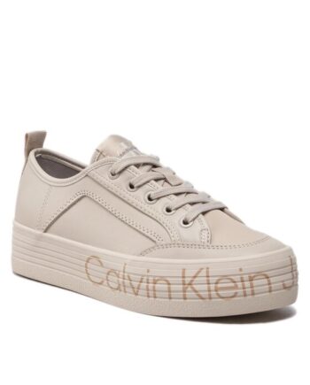 Calvin Klein Jeans Sneakers Vulc Flatf Low Wrap Around Logo YW0YW01025 Bej
