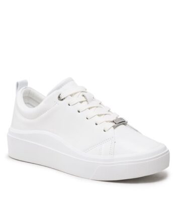 Calvin Klein Sneakers Cupsole Wave Lace Up HW0HW01196 Alb
