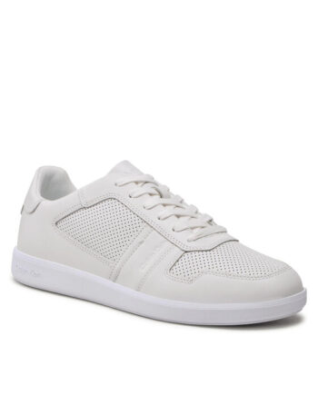 Calvin Klein Sneakers Low Top Lace Up Lth HM0HM00471 Alb