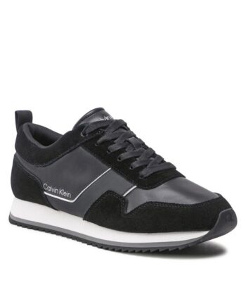 Calvin Klein Sneakers Low Top Lace Up Lth HM0HM00881 Negru