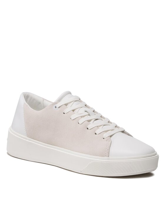 Calvin Klein Sneakers Low Top Lace Up Lth Mix HM0HM01005 Gri