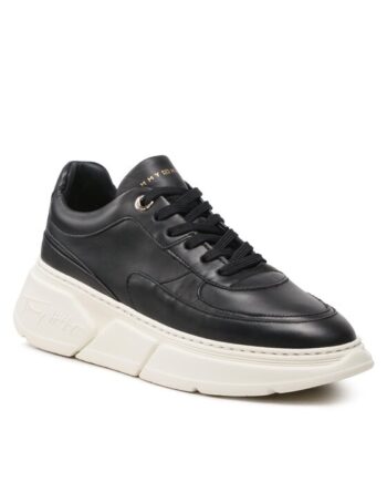 Tommy Hilfiger Sneakers Chunky Leather Sneaker FW0FW06855 Negru