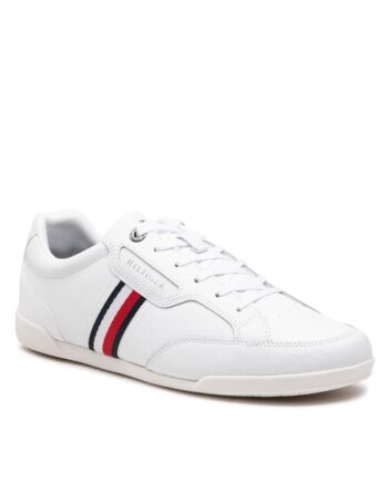 Tommy Hilfiger Sneakers Classic Lo Cupsole Leather FM0FM04277 Alb