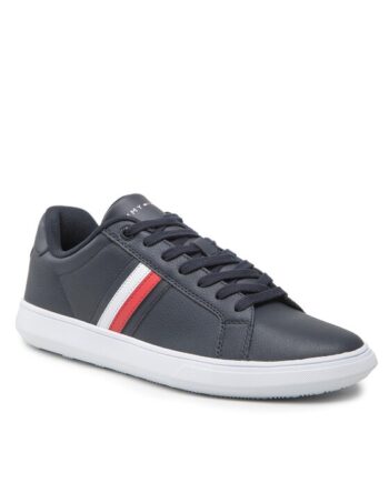 Tommy Hilfiger Sneakers Corporate Cup Leather Stripes FM0FM04275 Bleumarin
