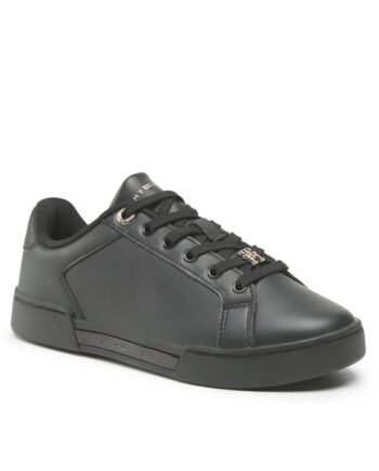 Tommy Hilfiger Sneakers Court Snaker With Lace Hardware FW0FW06908 Negru