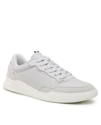 Tommy Hilfiger Sneakers Elevated Cupsole Leather Mix FM0FM04358 Gri