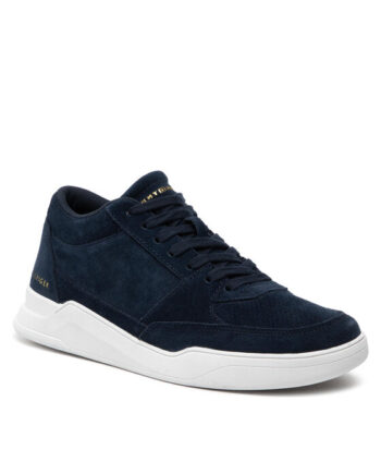 Tommy Hilfiger Sneakers Elevated Mid Cup Suede FM0FM04134 Bleumarin