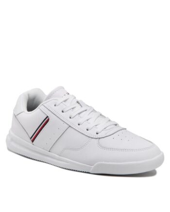 Tommy Hilfiger Sneakers Lightweight Leather Detail Cup FM0FM04280 Alb