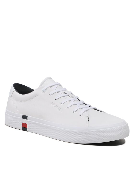 Tommy Hilfiger Sneakers Modern Vulc Corporate Leather FM0FM04351 Alb