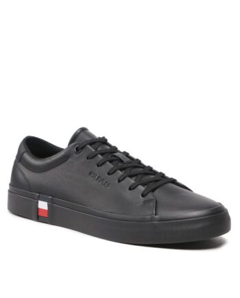 Tommy Hilfiger Sneakers Modern Vulc Corporate Leather FM0FM04351 Negru