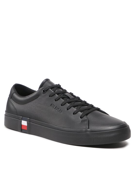 Tommy Hilfiger Sneakers Modern Vulc Corporate Leather FM0FM04351 Negru