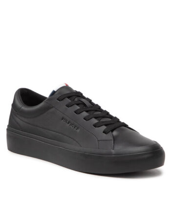 Tommy Hilfiger Sneakers Prep Vulc Leather FM0FM04171 Negru