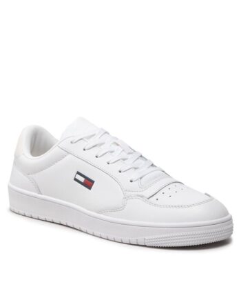 Tommy Jeans Sneakers City Leather Cupsole EM0EM01069 Alb