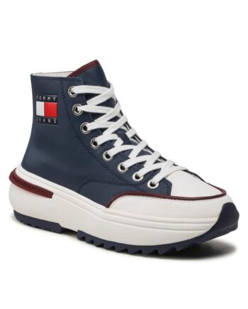 Tommy Jeans Sneakers Cleat Run EM0EM01101 Bleumarin