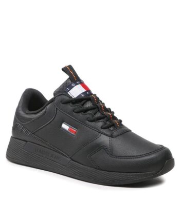 Tommy Jeans Sneakers Flexi Runner Ess EM0EM01080 Negru