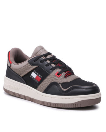 Tommy Jeans Sneakers Retro Basket EM0EM01135 Negru