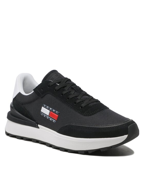 Tommy Jeans Sneakers Techn. Runner EM0EM01109 Negru