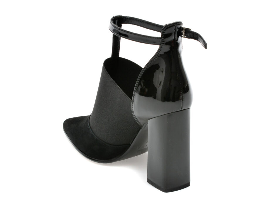 Comandă Încălțăminte Damă, la Reducere  Pantofi EPICA negri, 1865316, din material textil si piele intoarsa Branduri de top ✓