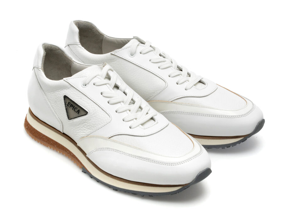 Comandă Încălțăminte Damă, la Reducere  Pantofi EPICA albi, 3476, din piele naturala Branduri de top ✓