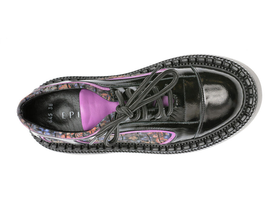 Comandă Încălțăminte Damă, la Reducere  Pantofi EPICA negri, 291GM64, din piele naturala lacuita Branduri de top ✓