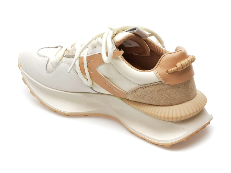 Comandă Încălțăminte Damă, la Reducere  Pantofi sport EPICA albi, 22892, din piele naturala si material textil Branduri de top ✓