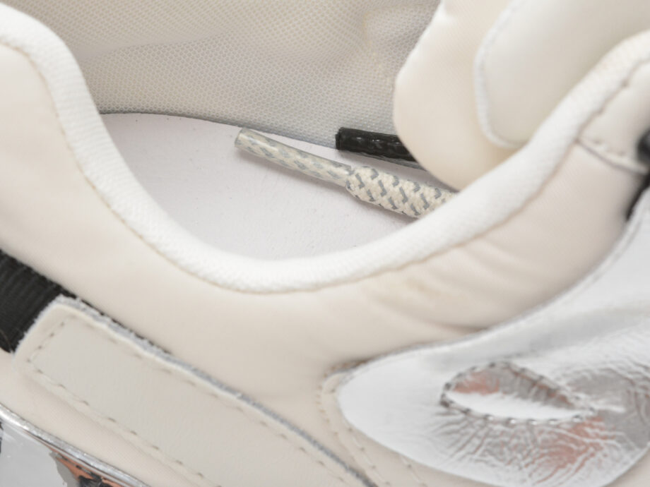 Comandă Încălțăminte Damă, la Reducere  Pantofi sport EPICA albi, 6201, din material textil si piele naturala Branduri de top ✓