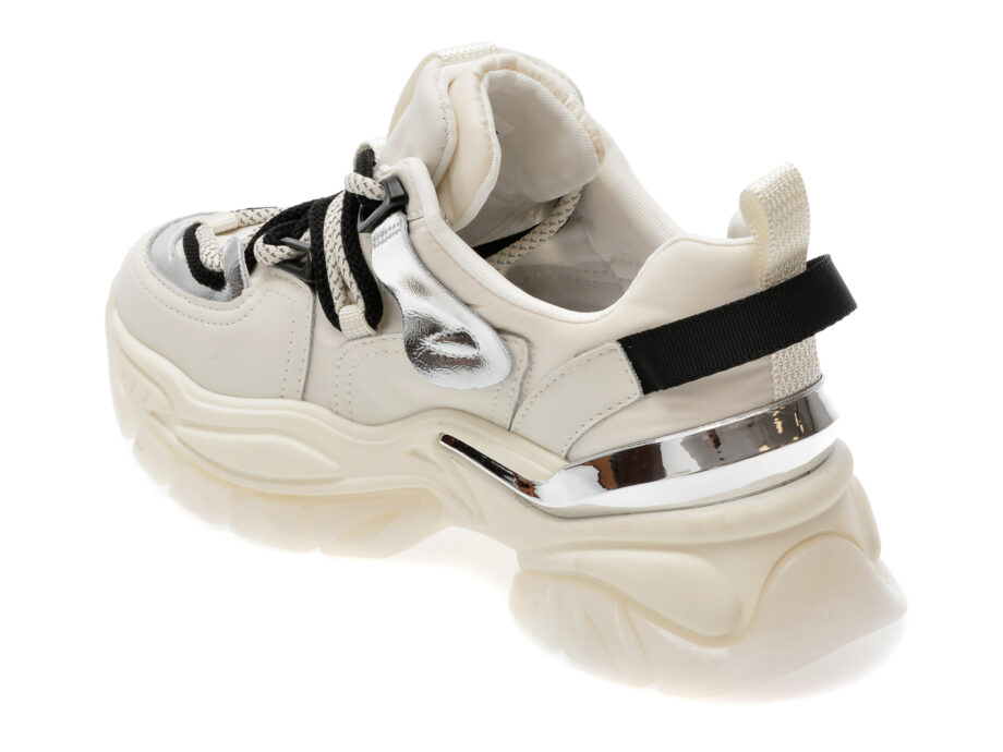 Comandă Încălțăminte Damă, la Reducere  Pantofi sport EPICA albi, 6201, din material textil si piele naturala Branduri de top ✓