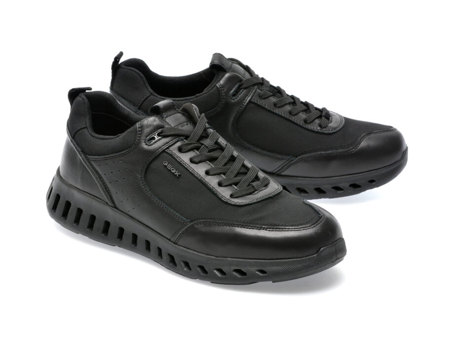 Comandă Încălțăminte Damă, la Reducere  Pantofi sport GEOX negri, U25DYA, din piele naturala Branduri de top ✓