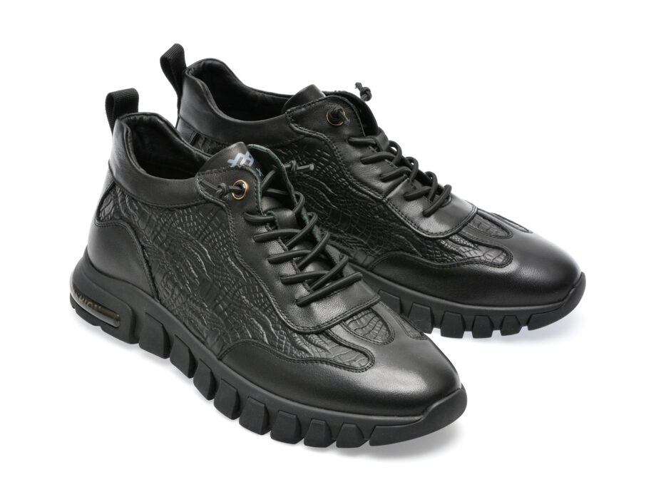 Comandă Încălțăminte Damă, la Reducere  Pantofi sport GRYXX negri, 21699, din piele naturala Branduri de top ✓