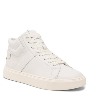 Calvin Klein Sneakers High Top Lace Up Lth HM0HM01057 Alb