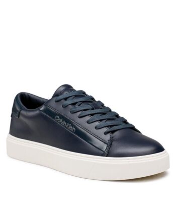 Calvin Klein Sneakers Low Top Lace Up Lth HM0HM00861 Bleumarin
