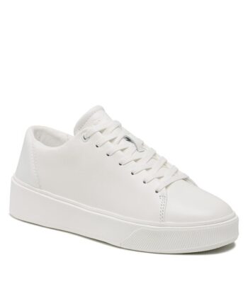 Calvin Klein Sneakers Low Top Lace Up Lth HM0HM00930 Alb