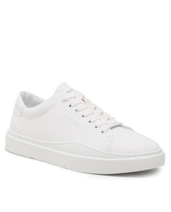 Calvin Klein Sneakers Low Top Lace Up Lth HM0HM01051 Alb