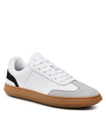 Tommy Hilfiger Sneakers Corporate Seasonal Cup Leather FM0FM04491 Alb