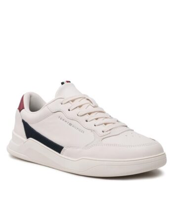 Tommy Hilfiger Sneakers Elevated Cupsole Leather FM0FM04490 Alb