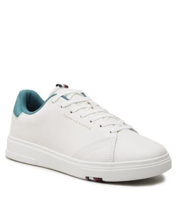 Tommy Hilfiger Sneakers Elevated Rbw Cupsole Leather FM0FM04487 Alb