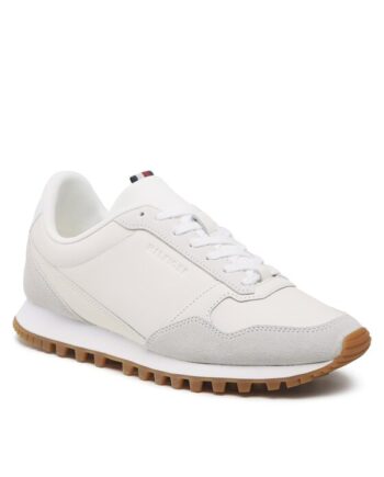 Tommy Hilfiger Sneakers Elevated Runner Leather Mix FM0FM04357 Gri