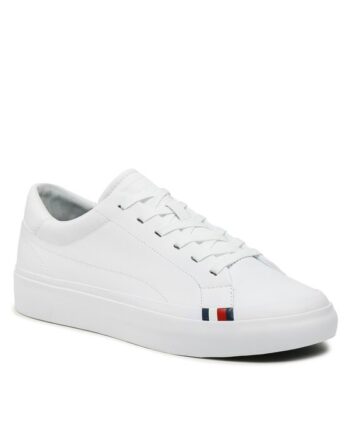 Tommy Hilfiger Sneakers Elevated Vulc Leather Low FM0FM04418 Alb