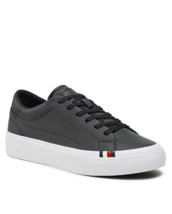 Tommy Hilfiger Sneakers Elevated Vulc Leather Low FM0FM04418 Bleumarin