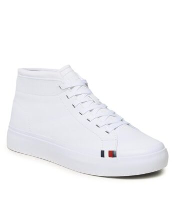 Tommy Hilfiger Sneakers Elevated Vulc Leather Mid FM0FM04419 Alb