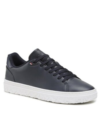 Tommy Hilfiger Sneakers Modern Iconic Court Cup Leather FM0FM04355 Bleumarin