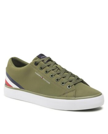 Tommy Hilfiger Sneakers Th Hi Vulc Core Low Stripes Verde