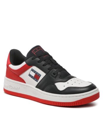 Tommy Jeans Sneakers Basket Leather EM0EM01162 Colorat