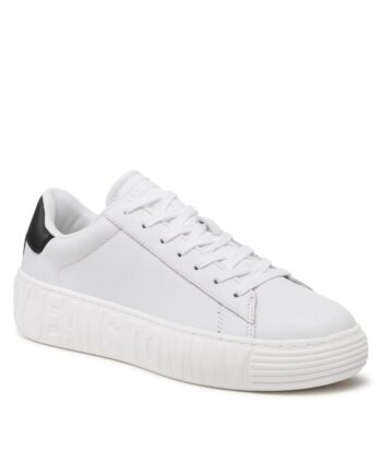 Tommy Jeans Sneakers Leather Outsole EM0EM01159 Alb