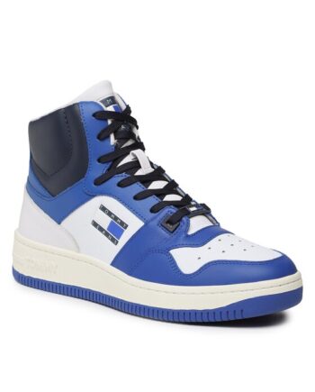 Tommy Jeans Sneakers Mid Cut Basket EM0EM01164 Albastru