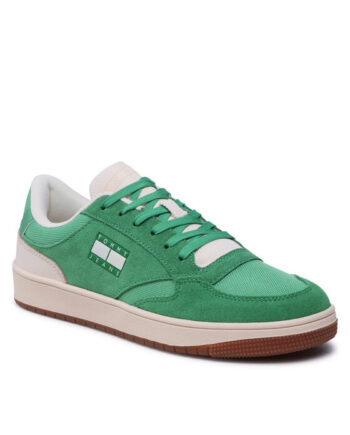 Tommy Jeans Sneakers Retro Cupsole Suede EM0EM01161 Verde