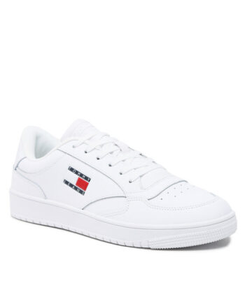 Tommy Jeans Sneakers Retro Leather EM0EM01190 Alb