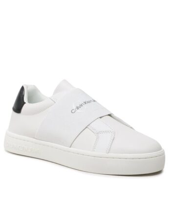 Calvin Klein Jeans Sneakers Casual Cupsole Elastic Lth YW0YW01021 Alb