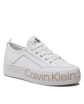 Calvin Klein Jeans Sneakers Vulc Flatf Low Wrap Around Logo YW0YW01025 Alb